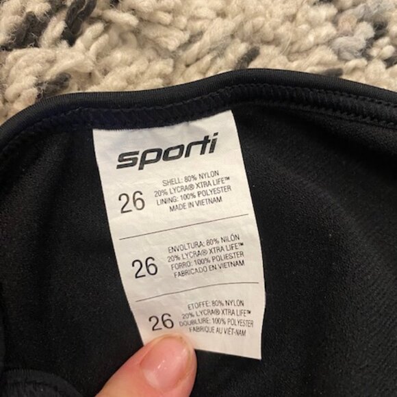 Swim suit Sport style Brand new Never worn Size 26 black adjustable back strap - Picture 4 of 6